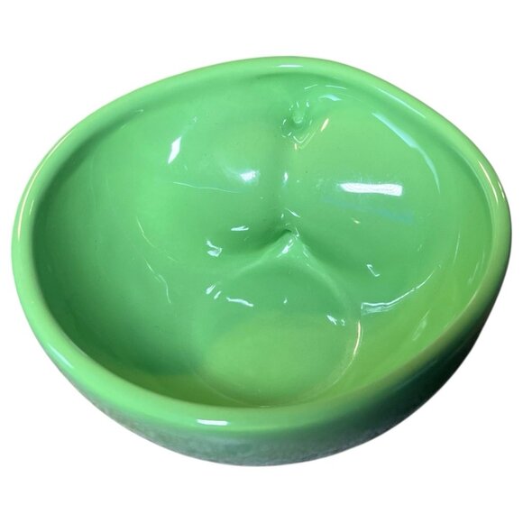 Vintage Buddah Bowl Elan McPherson 6" Flavour Design Coffee Soup Apple Green MCM - Picture 8 of 16